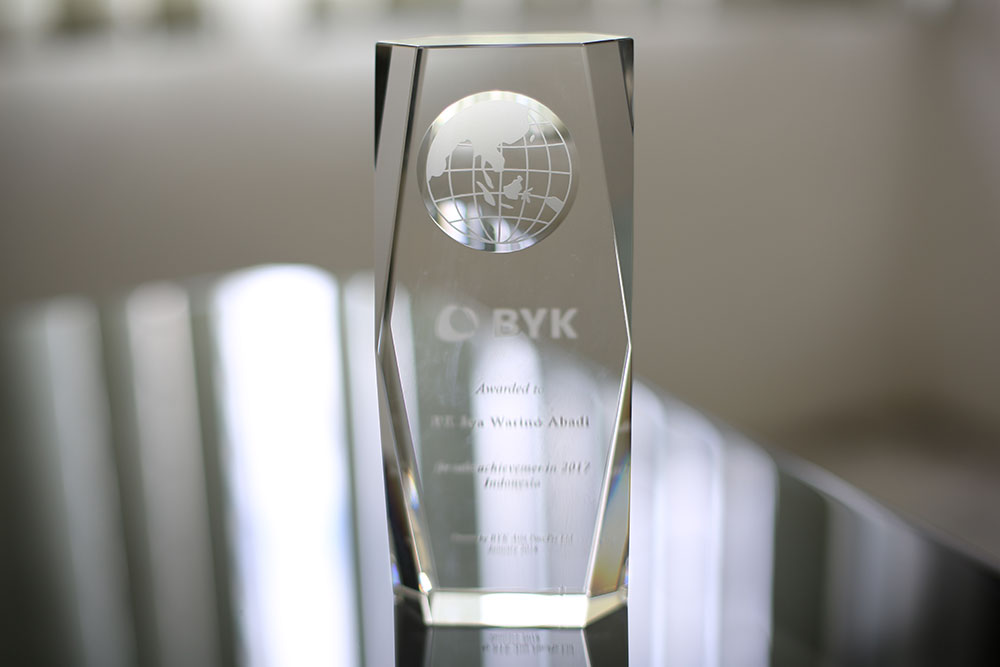Sales Achievement 2017 Award from BYK Asia Pasific Pte Ltd